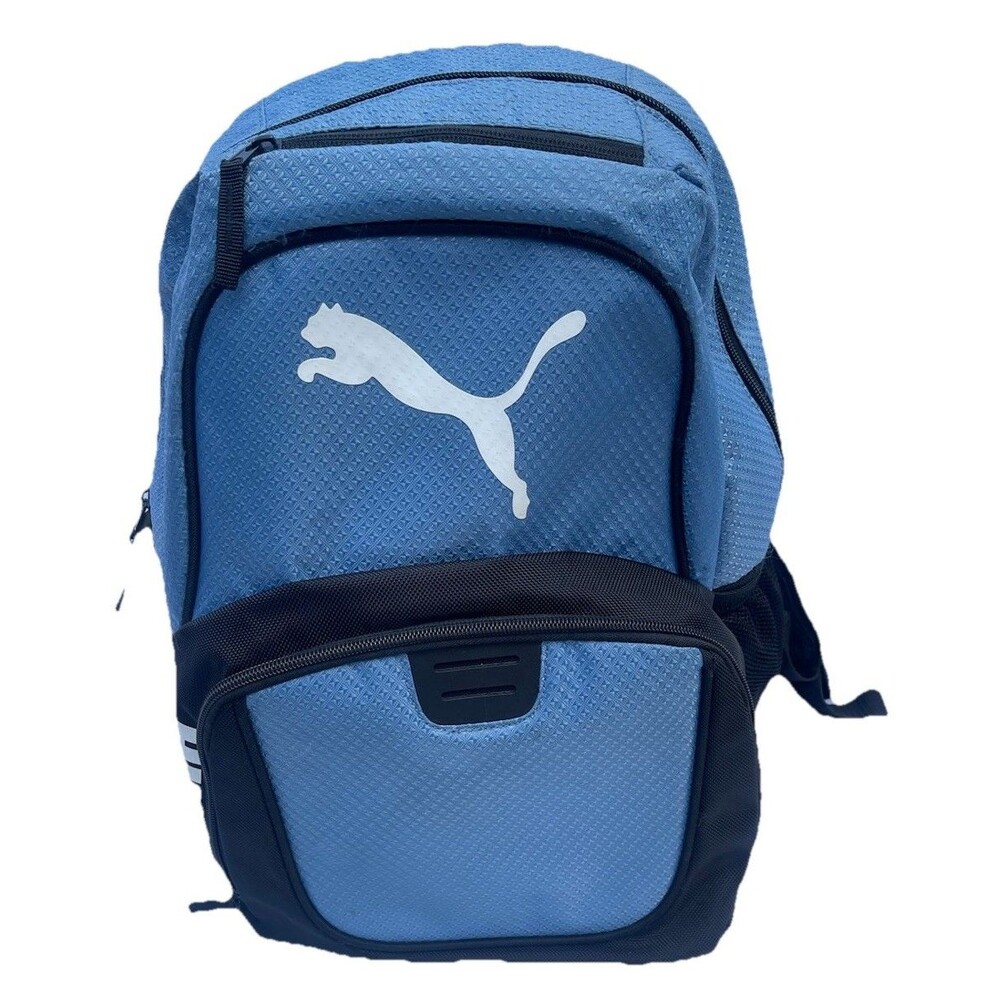 PUMA Backpack Padded Shoulder Straps Blue Aqua One Size School Sports Travel